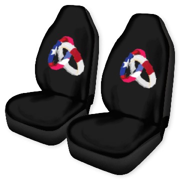 Discover Puerto Rico Flag Japan Grown Ring Marriage Wedding Car Seat Covers
