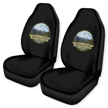 Discover Cool Vintage Retro Redwood National Park Mountain Car Seat Covers