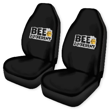 Discover bee different saying quote Car Seat Covers
