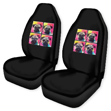 Discover Pug, anime, comic or retro style. I love my dog! Car Seat Covers
