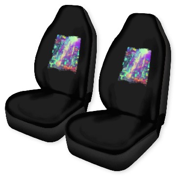 Discover Cool Japanese World Japan Neon City Car Seat Covers