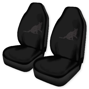 Discover Black magic Cat desk mat , black cat holding on Car Seat Covers