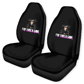 Discover Fly Like A Girl Airline Pilot Aviation Car Seat Covers