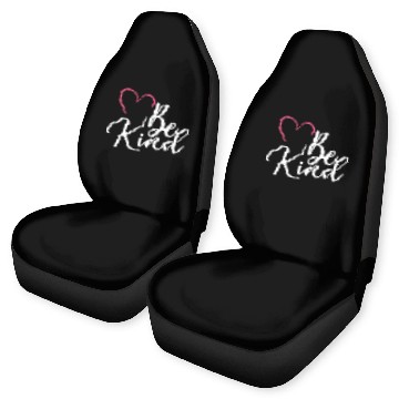 Discover Be Kind Pink Heart – Minimal Kindness Quote Art Car Seat Covers