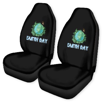 Discover Earth Day Gift Globe Plants Butterfly Save the Car Seat Covers
