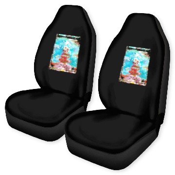 Discover Japan Zen Buddhism Balancing Stones Rocks Cherry Car Seat Covers