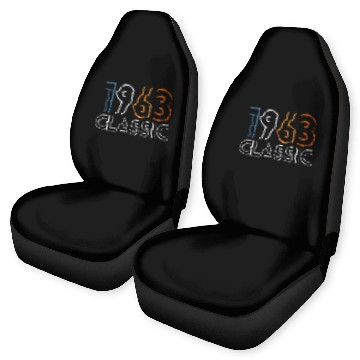 Discover 60 Years Vintage 1963 Retro 60th Birthday Car Seat Covers
