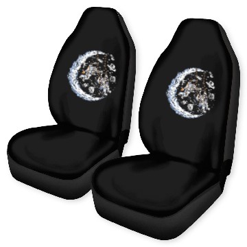 Discover Astronauts on swing on moon Car Seat Covers