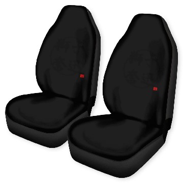 Discover Shi-Shi-Fun-Jin Japanese Kanji Cap Car Seat Covers