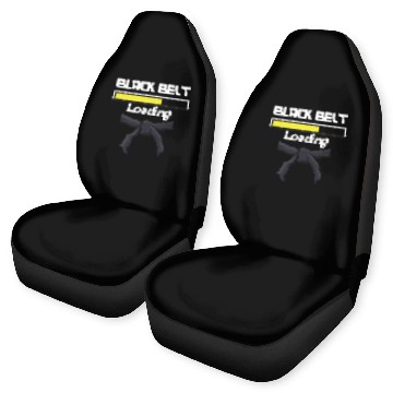 Discover Jiu jitsu black belt loading jujutsu martial arts Car Seat Covers