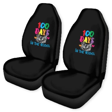 Discover 100 Days in the Books - Book Lover English Reading Car Seat Covers