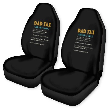 Discover Vintage Dad Tax Definition Men Funny Father's Day Car Seat Covers