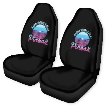 Discover Happy People Play Pinball Retro 80s Car Seat Covers