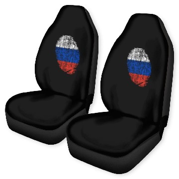 Discover Russian flag fingerprints Car Seat Covers