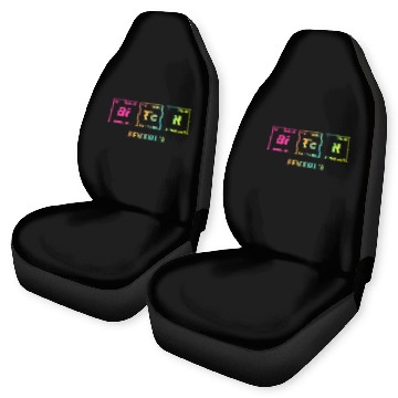 Discover BITCH - written in elements of the periodic table Car Seat Covers