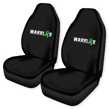 Discover Mental Health Warrior Green Ribbon Awareness Car Seat Covers