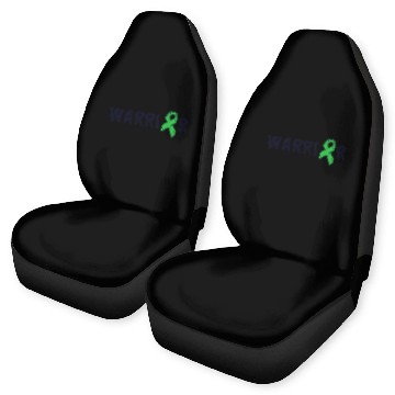 Discover Mental Health Warrior Green Ribbon Awareness Car Seat Covers