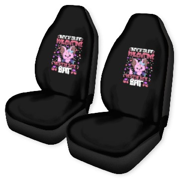 Discover My First Valentine With My Bat Animal Heart Couple Car Seat Covers