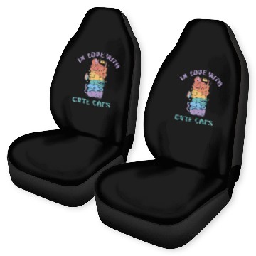 Discover In love with sweet cats LGBTQ Car Seat Covers