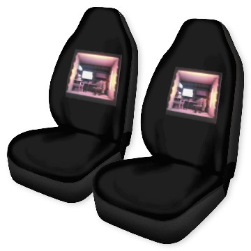 Discover Cute 3D Room Print - Add a Touch of Coziness Car Seat Covers