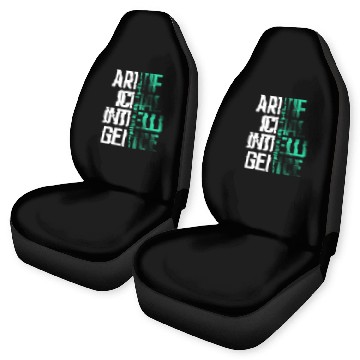 Discover AI Artificial Intelligence Futuristic Nerd Gift Car Seat Covers