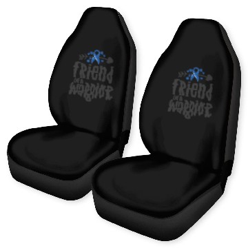 Discover Friend Of A Warrior Support Team Colon Cancer Car Seat Covers