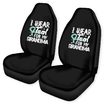 Discover I Wear Teal For My Grandma Cervical Cancer Car Seat Covers