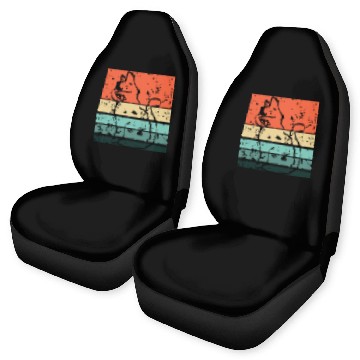 Discover Cat Retro Streetwear Car Seat Covers