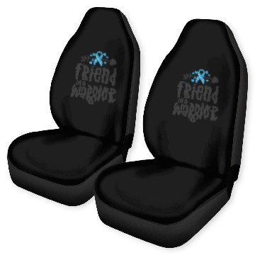 Discover Friend Of A Warrior Support Team Prostate Cancer Car Seat Covers