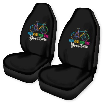 Discover Racing Bike Your Ride Your Vibe Your Time Cool Car Seat Covers