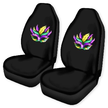 Discover Purple, Green And Golden Mask For Mardi Gras Car Seat Covers