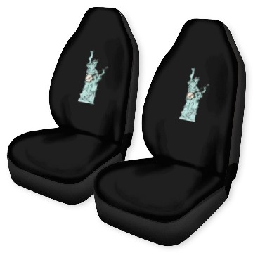 Discover Statue Of Liberty Banjo Musician Design for Car Seat Covers