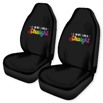 Discover I just look straight LGBT Rainbow Pride Car Seat Covers