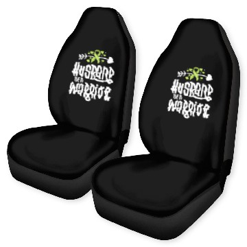 Discover Husband Of A Warrior Lymphoma Cancer Awareness Car Seat Covers