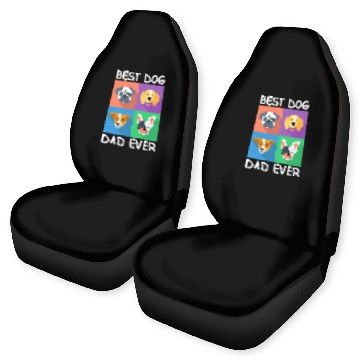 Discover Best Dog Dad Ever Car Seat Covers