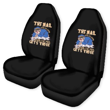 Discover Sloth Mail gets there - funny postal worker mail c Car Seat Covers