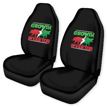 Discover Growth Investor Investing Invest Shareholder Car Seat Covers