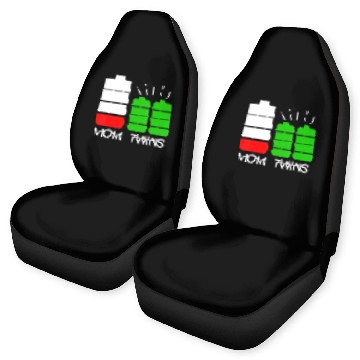Discover Twin Mom Low Battery Tired Mom Of Twins Car Seat Covers