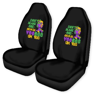 Discover Don't Make Me Go All Voodoo On You Mardi Gras Part Car Seat Covers