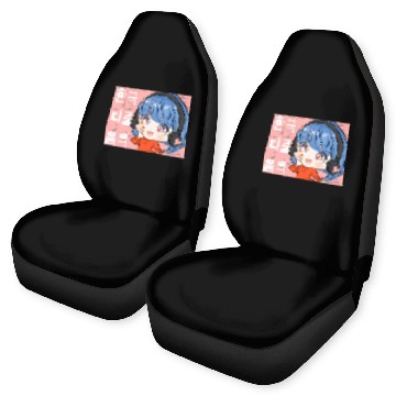 Discover Kpop Music Finger Heart Chibi Anime Manga Aestheti Car Seat Covers