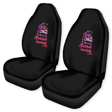Discover Girl Horse Barrel Racing Car Seat Covers