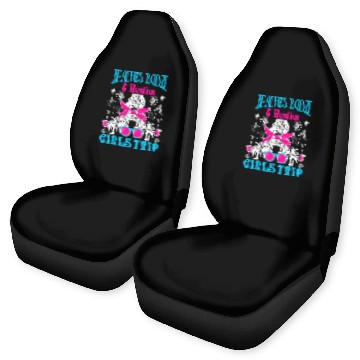 Discover Beaches Booze Besties Girls Trip Spring Break Car Seat Covers