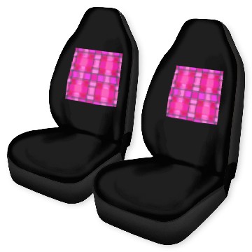 Discover Tartan Pattern in Pink Delicate and Beautiful T-Sh Car Seat Covers