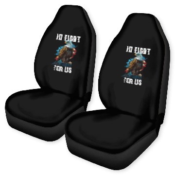 Discover I'd Fight for US American Bald Eagle America USA Car Seat Covers