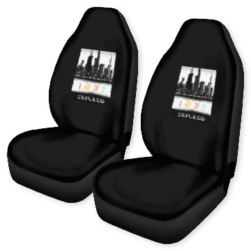 Discover Chicago Skyline Car Seat Covers