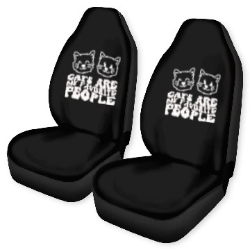 Discover Cats Are My Favorite People Funny Cat Car Seat Covers