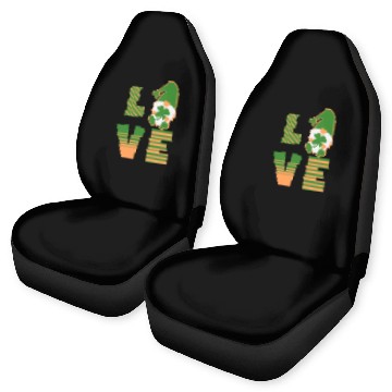 Discover Gnome St Patricks Day Woman Love, Lucky Clover Car Seat Covers