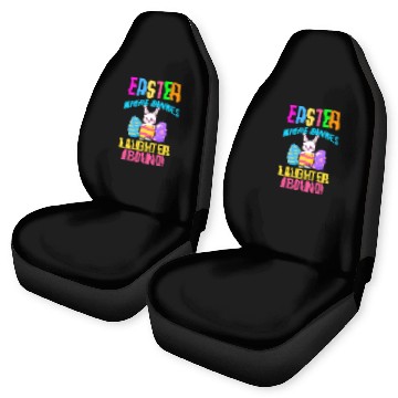 Discover Easter Rabbit Easter Bunny Flowers Eggs Car Seat Covers