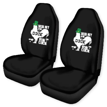 Discover Rub My Cock for Good Luck, Funny St Patrick's Day Car Seat Covers