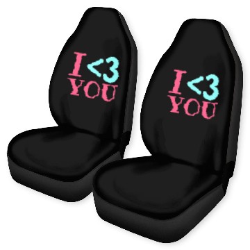 Discover I Love You, Heart, Cool, Marriage, Wedding, bride Car Seat Covers